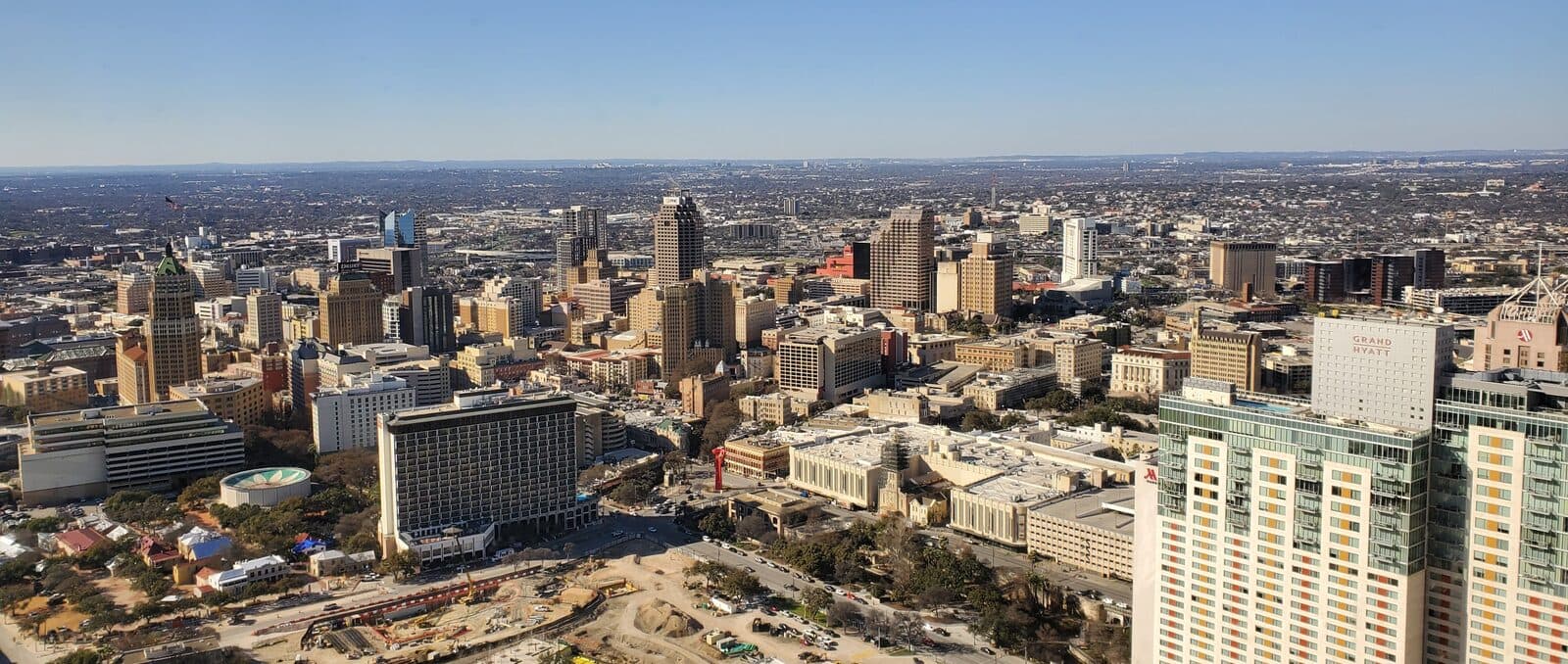San Antonio — Downtown San Antonio view from The Tower of the Americas