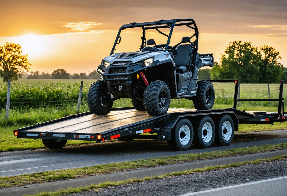 ATV/UTV loaded for auto transport