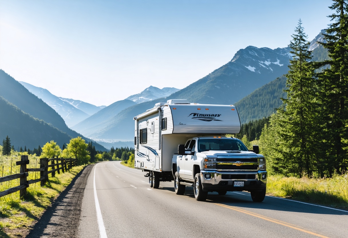 Trailer loaded for auto transport